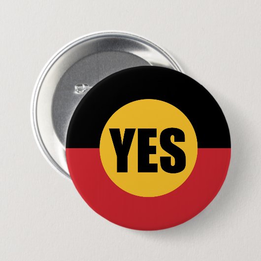 Stem vóór ronde button 7,6 cm (Voorkant /achterkant)