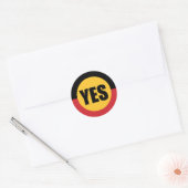 Stem vóór ronde sticker (Envelop)