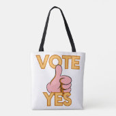 Stem vóór tote bag (Achterkant)