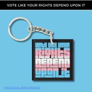 Stem voor Trans Rights Sleutelhanger