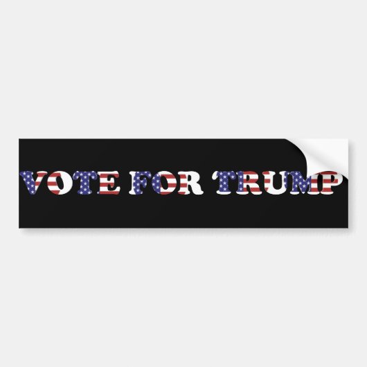 Stem voor Trump verkiezing - Pro Donald Trump Bumpersticker (Voorkant)