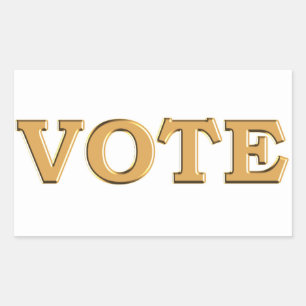 STEM voor uw kandidaat Rechthoekige Sticker