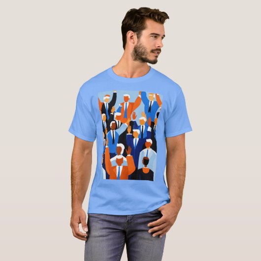 Stem voor verandering | Vet Politicus T-shirt Desi (Voorkant volledig)