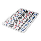 STEM voor Vrijheid, RBG, USPS, Vrede, BLM, Gelijkh Badmat (Gekanteld)