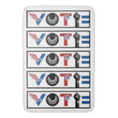 STEM voor Vrijheid, RBG, USPS, Vrede, BLM, Gelijkh Badmat (Voorkant Verticaal)