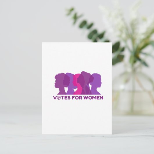 Stem voor Vrouwen, Briefkaart (Staand voorkant)