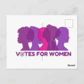 Stem voor Vrouwen, Briefkaart (Achterkant)
