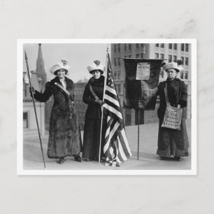 Stem voor vrouwen vintage geïnspireerd  Suffragett Briefkaart