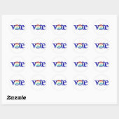 Stem vredesteken sticker (Vel)