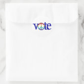 Stem vredesteken sticker (Tas)
