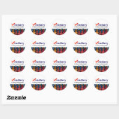 Stem vroeg persoonlijk 2026 ronde sticker (Vel)