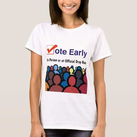 Stem vroeg persoonlijk 2026 t-shirt (Voorkant)