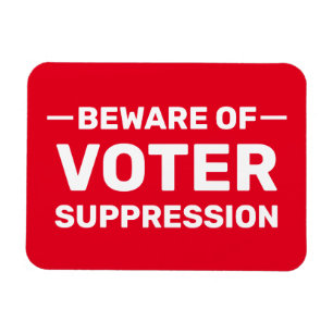 Stem vroeg! Wacht niet. Let op Voter Onderdrukking Magneet