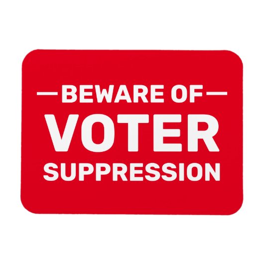 Stem vroeg! Wacht niet. Let op Voter Onderdrukking Magneet (Horizontaal)