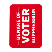 Stem vroeg! Wacht niet. Let op Voter Onderdrukking Magneet (Verticaal)