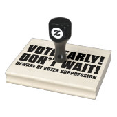 Stem vroeg! Wacht niet. Let op Voter Onderdrukking Rubberstempel (Stempel)