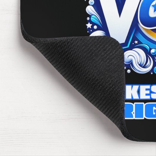 Stem Wasmiddel Helder Rechts Grappig  2024 Muismat (Hoek)