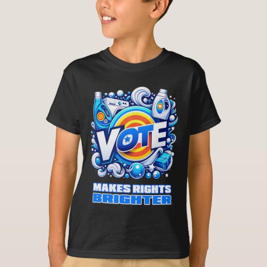 Stem Wasmiddel Helder Rechts Grappig  2024 T-shirt (Voorkant)