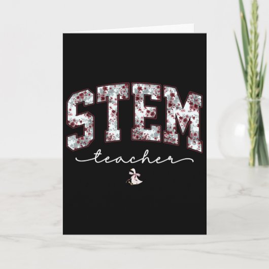 Stem Wetenschap Technologie Engineering Wiskunde L Kaart (Voorkant)