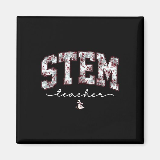 Stem Wetenschap Technologie Engineering Wiskunde L Magneet (Voorkant)