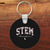 Stem Wetenschap Technologie Engineering Wiskunde L Sleutelhanger (Voorkant)