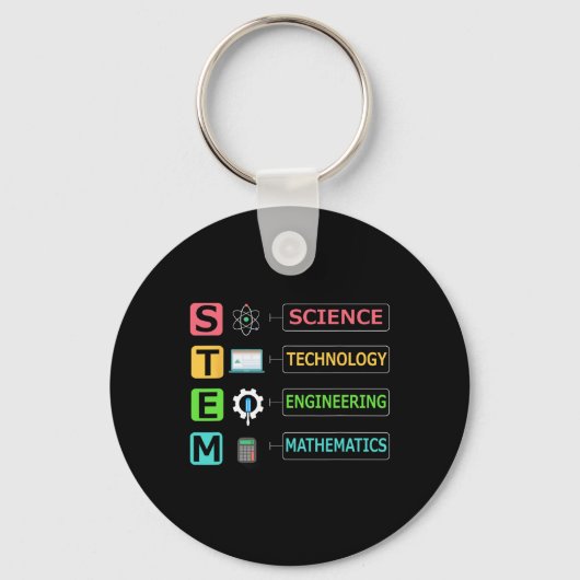 Stem Wetenschap Technologie Techniek Wiskunde Lera Sleutelhanger (Voorkant)