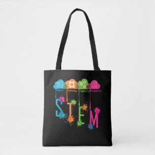 STEM Wetenschap Technologie Techniek Wiskunde Scho Tote Bag