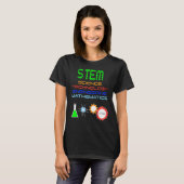 Stem Wetenschap Technologie Techniek Wiskunde St T-shirt (Voorkant volledig)