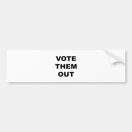 Stem ze uit bumpersticker (Voorkant)