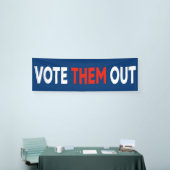 Stem ze uit vetgedrukte politieke tekst spandoek (Beurs)