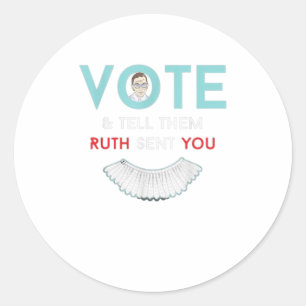 Stem ze vertellen dat Ruth je beruchte RBG heeft g Ronde Sticker