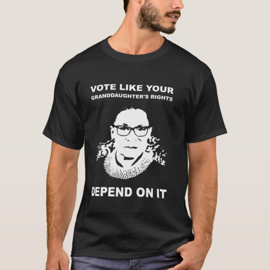 Stem zoals de rechten van je kleindochter ervan af t-shirt (Voorkant)