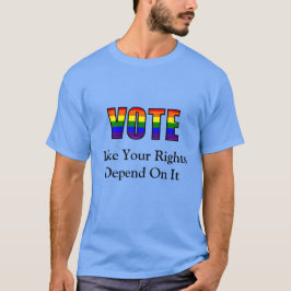 Stem zoals je rechten afhangen van het LGBT-Shirt T-shirt