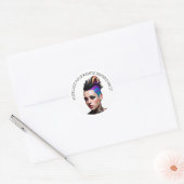 Stem zoals je rechten Afhankelijk ervan Ronde Sticker (Envelop)