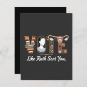 Stem zoals Ruth je Harris LGBTQ-gelijkheid stuurde Bedankkaart (Voorkant / Achterkant)