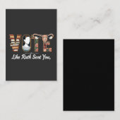 Stem zoals Ruth je Harris LGBTQ-gelijkheid stuurde Informatiekaartje (Voorkant / Achterkant)