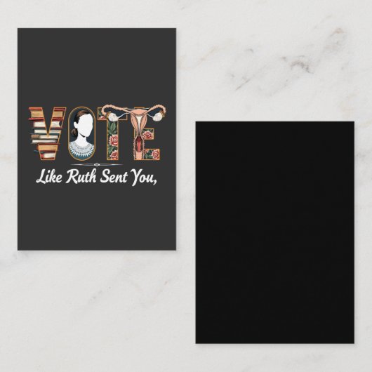 Stem zoals Ruth je Harris LGBTQ-gelijkheid stuurde Informatiekaartje (Voorkant / Achterkant)