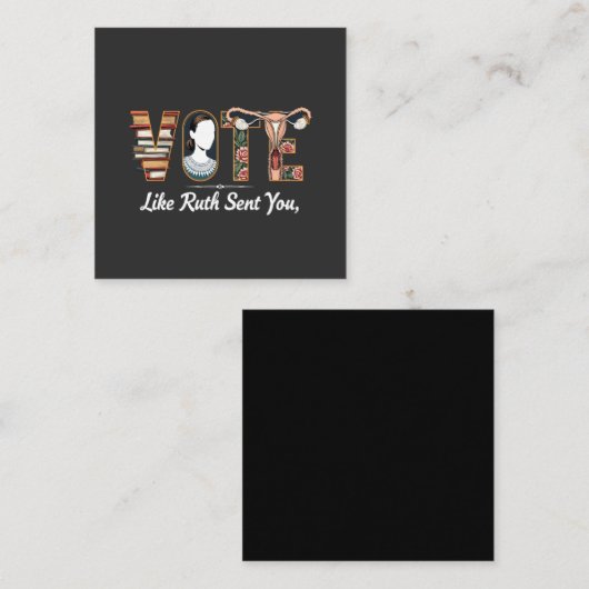 Stem zoals Ruth je Harris LGBTQ-gelijkheid stuurde Vierkante Visitekaartje (Voorkant / Achterkant)