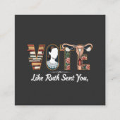 Stem zoals Ruth je Harris LGBTQ-gelijkheid stuurde Vierkante Visitekaartje (Voorkant)