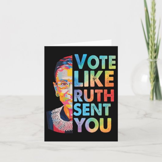 Stem zoals Ruth je Sticker stuurde Kaart (Voorkant)