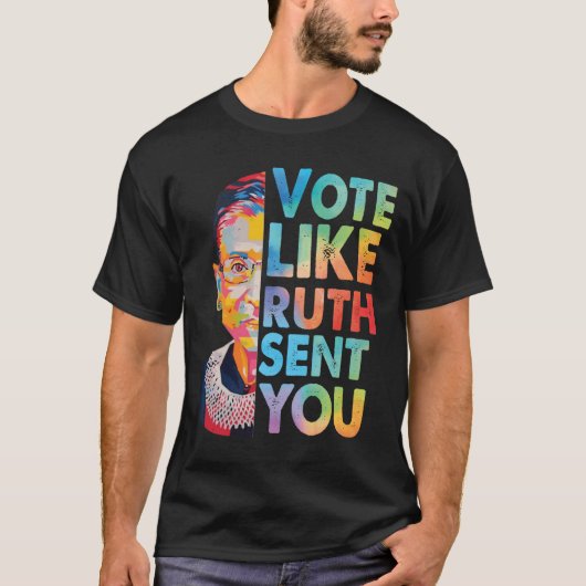Stem zoals Ruth je Sticker stuurde T-shirt (Voorkant)