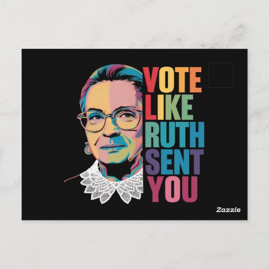 Stem zoals Ruth je stuurde Briefkaart (Achterkant)