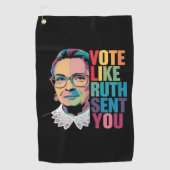 Stem zoals Ruth je stuurde Golfhanddoek (Voorkant)