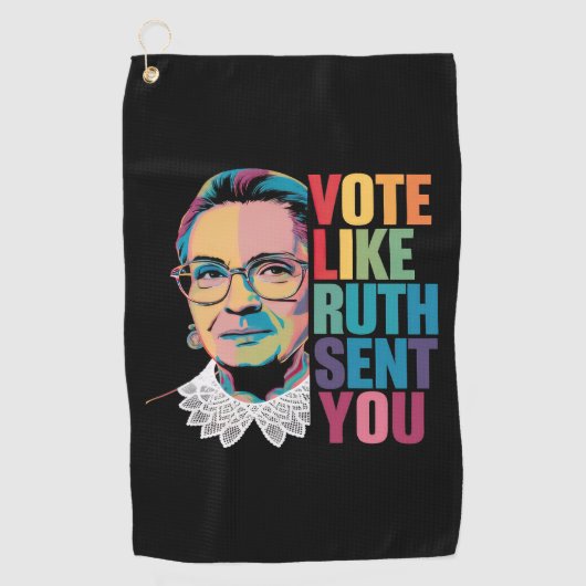 Stem zoals Ruth je stuurde Golfhanddoek (Voorkant)