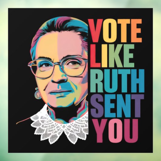 Stem zoals Ruth je stuurde Raamsticker (Vel 3)