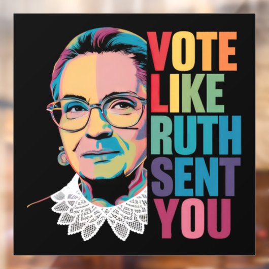 Stem zoals Ruth je stuurde Raamsticker (Vel 2)