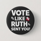 Stem zoals Ruth je stuurde Ronde Button 5,7 Cm (Voorkant)