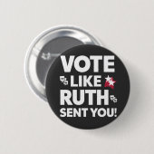 Stem zoals Ruth je stuurde Ronde Button 5,7 Cm (Voorkant /achterkant)