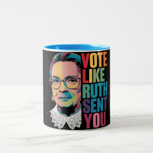 Stem zoals Ruth je stuurde Tweekleurige Koffiemok