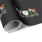 Stem zoals Ruth stuurde je Gavel Feministen LGBT P Cadeaupapier (Rol Hoek)